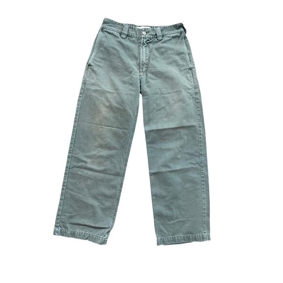 General Admission Green High Rise Straight Leg Pants Size 30 - Picture 1 of 4